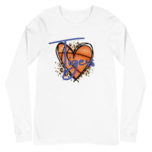 Load image into Gallery viewer, Tigers Heart Basketball Bella Canvas Unisex Long Sleeve Tee