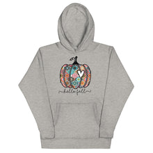 Load image into Gallery viewer, Hello fall Boho Pumpkin Unisex Hoodie