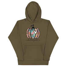 Load image into Gallery viewer, Hello fall Boho Pumpkin Unisex Hoodie