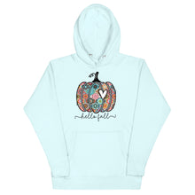 Load image into Gallery viewer, Hello fall Boho Pumpkin Unisex Hoodie