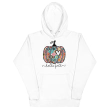 Load image into Gallery viewer, Hello fall Boho Pumpkin Unisex Hoodie