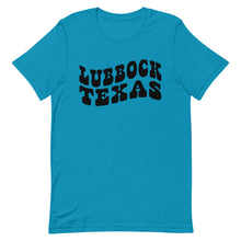 Load image into Gallery viewer, Lubbock Texas Retro Font Bella Canvas Unisex t-shirt