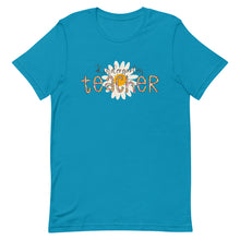 Load image into Gallery viewer, Kindergarten Teacher Leopard Floral Bella Canvas Unisex t-shirt