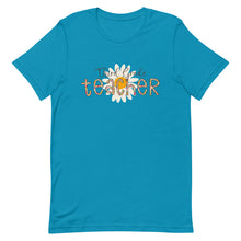 Load image into Gallery viewer, Third Grade Teacher Leopard Floral Bella Canvas Unisex t-shirt
