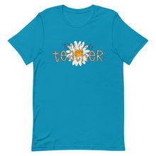 Load image into Gallery viewer, Fifth Grade Teacher Leopard Floral Bella Canvas Unisex t-shirt