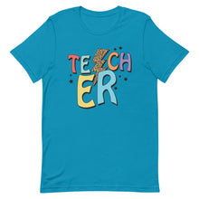 Load image into Gallery viewer, Retro Teacher Bolt Bella Canvas Unisex t-shirt