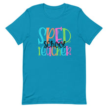 Load image into Gallery viewer, Colorful SPED School Teacher Unisex t-shirt
