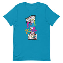 Load image into Gallery viewer, First Grade Colorful Leopard Bella Canvas Unisex t-shirt