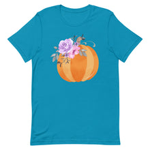 Load image into Gallery viewer, Floral Pumpkin Bella Canvas Unisex t-shirt