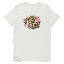 Load image into Gallery viewer, Mama Leopard Floral Framed Bella Canvas Mothers Day Short-sleeve unisex t-shirt