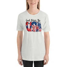 Load image into Gallery viewer, God Bless the USA Fourth of July Bella Canvas Unisex t-shirt