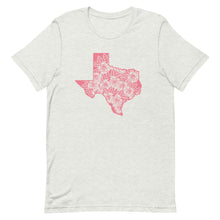 Load image into Gallery viewer, Pink Floral Texas Bella Canvas Unisex t-shirt