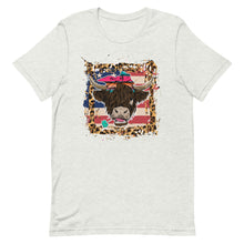 Load image into Gallery viewer, Highland Cow USA Bella Canvas Unisex t-shirt
