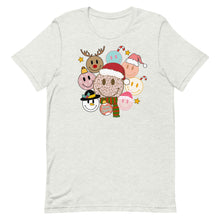 Load image into Gallery viewer, Christmas Smiley Bella Canvas Unisex t-shirt