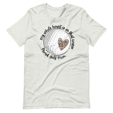 Load image into Gallery viewer, My heart is on that course golf Bella canvas Unisex t-shirt