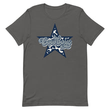 Load image into Gallery viewer, Dallas Leopard Star Cowboys Bella Canvas Unisex t-shirt