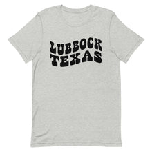 Load image into Gallery viewer, Lubbock Texas Retro Font Bella Canvas Unisex t-shirt