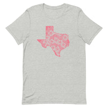 Load image into Gallery viewer, Pink Floral Texas Bella Canvas Unisex t-shirt