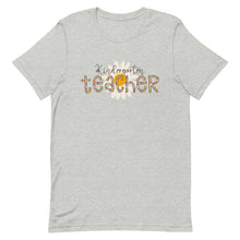 Load image into Gallery viewer, Kindergarten Teacher Leopard Floral Bella Canvas Unisex t-shirt