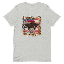 Load image into Gallery viewer, Highland Cow USA Bella Canvas Unisex t-shirt