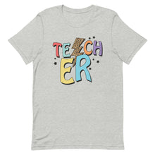 Load image into Gallery viewer, Retro Teacher Bolt Bella Canvas Unisex t-shirt