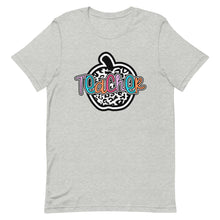 Load image into Gallery viewer, Leopard Teacher Apple Bella Canvas Unisex t-shirt