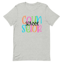 Load image into Gallery viewer, Colorful School Counselor Bella Canvas Unisex t-shirt
