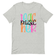 Load image into Gallery viewer, Music Teacher Colorful Unisex t-shirt