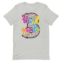 Load image into Gallery viewer, Third Grade Colorful Leopard Bella Canvas Unisex t-shirt