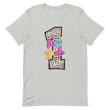 Load image into Gallery viewer, First Grade Colorful Leopard Bella Canvas Unisex t-shirt