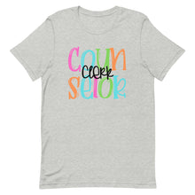 Load image into Gallery viewer, Counselor Clerk Colorful Bella Canvas Unisex t-shirt