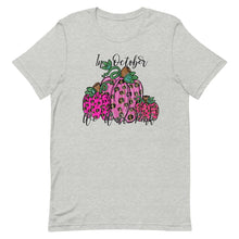 Load image into Gallery viewer, In October we wear Pink Pumpkins Unisex t-shirt
