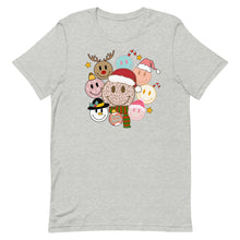 Load image into Gallery viewer, Christmas Smiley Bella Canvas Unisex t-shirt