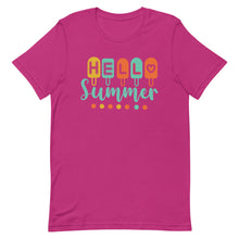 Load image into Gallery viewer, Hello Summer Popsicle Bella Canvas Unisex t-shirt