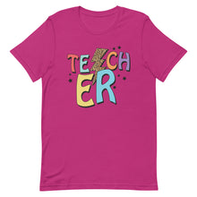 Load image into Gallery viewer, Retro Teacher Bolt Bella Canvas Unisex t-shirt