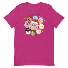 Load image into Gallery viewer, Christmas Smiley Bella Canvas Unisex t-shirt