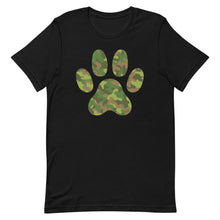 Load image into Gallery viewer, Camo Paw Bella Canvas Unisex t-shirt