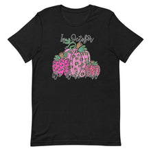 Load image into Gallery viewer, In October we wear Pink Pumpkins Unisex t-shirt