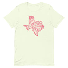 Load image into Gallery viewer, Pink Floral Texas Bella Canvas Unisex t-shirt