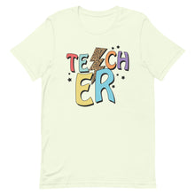 Load image into Gallery viewer, Retro Teacher Bolt Bella Canvas Unisex t-shirt