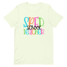 Load image into Gallery viewer, Colorful SPED School Teacher Unisex t-shirt