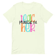 Load image into Gallery viewer, Physical Education Colorful Bella Canvas Unisex t-shirt