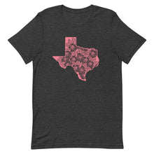 Load image into Gallery viewer, Pink Floral Texas Bella Canvas Unisex t-shirt