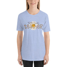 Load image into Gallery viewer, Fifth Grade Teacher Leopard Floral Bella Canvas Unisex t-shirt