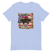 Load image into Gallery viewer, Highland Cow USA Bella Canvas Unisex t-shirt