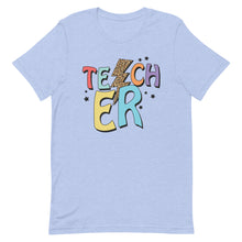 Load image into Gallery viewer, Retro Teacher Bolt Bella Canvas Unisex t-shirt