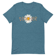 Load image into Gallery viewer, Leopard and Floral Teacher Bella Canvas Unisex t-shirt