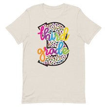 Load image into Gallery viewer, Third Grade Colorful Leopard Bella Canvas Unisex t-shirt