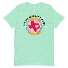 Load image into Gallery viewer, I've got Texas on my Mind Floral Bella Canva Short-sleeve unisex t-shirt