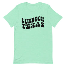 Load image into Gallery viewer, Lubbock Texas Retro Font Bella Canvas Unisex t-shirt